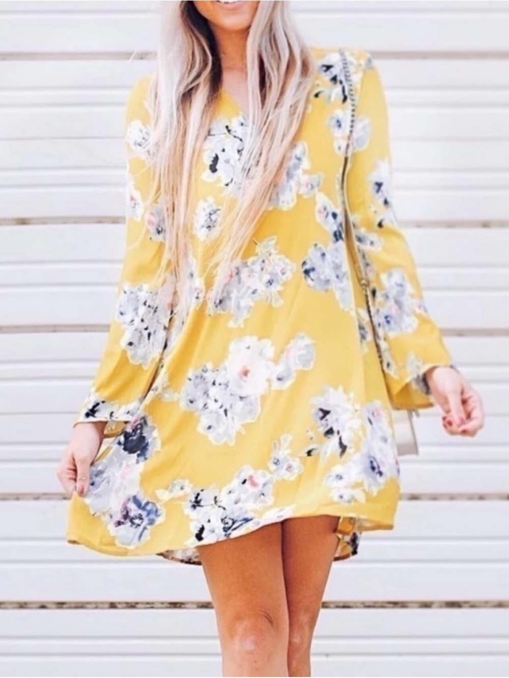 NWT Pinkblush Yellow Floral Maternity Dress